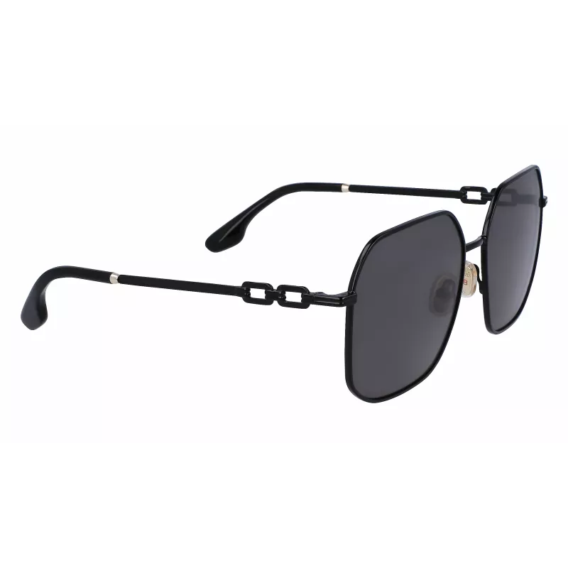 Victoria Beckham VB232S-001 Damen-Sonnenbrille - Schwarzer Rahmen, Graue Gradientengläser, 58 mm