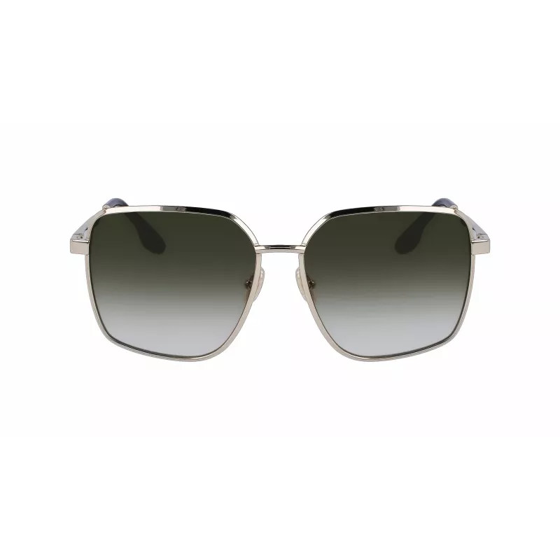 Victoria Beckham VB234S-700 Damen übergroße eckige Sonnenbrille Goldrahmen braune Gläser 59mm