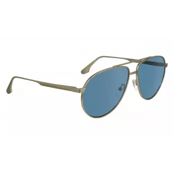 Victoria Beckham VB242S6114720 Damen eckige Sonnenbrille Braun Gold Gestell Braun Verlaufsglas 61/14/140 mm