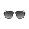Victoria Beckham VB243S Damensonnenbrille, glänzender schwarzer Rahmen, graue Gläser, 57/13/140 mm
