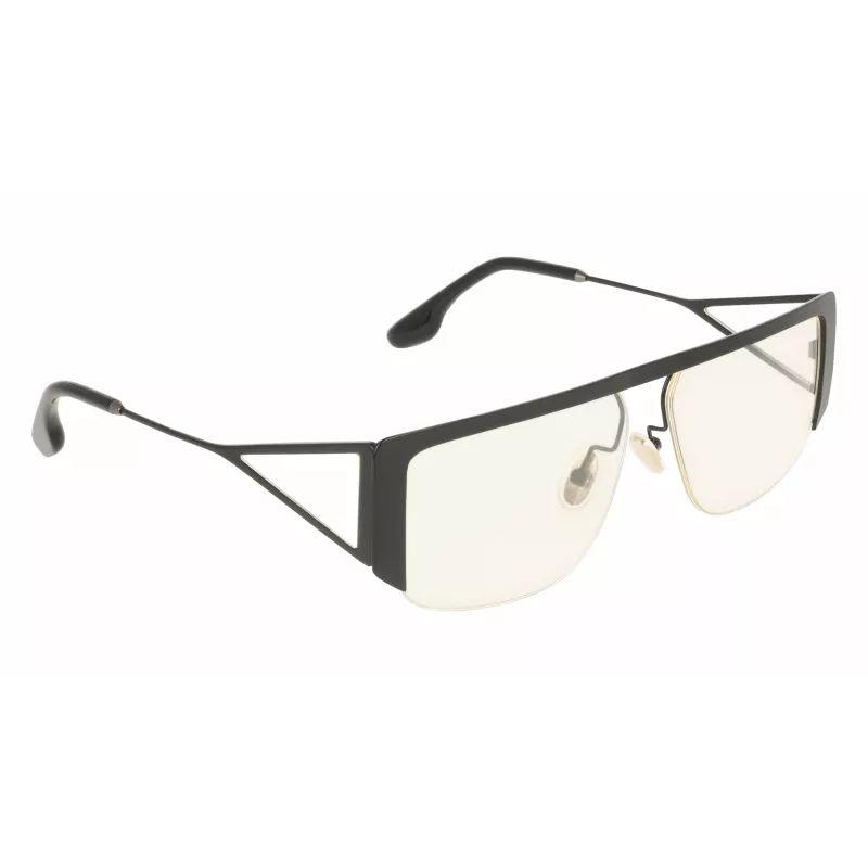 Victoria Beckham VB250S5913001 Damen übergroße eckige Sonnenbrille - Schwarzer Rahmen, grau verlaufende Gläser 59mm