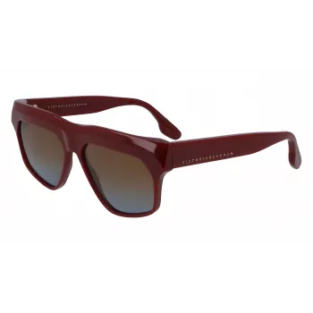 Victoria Beckham VB603S-604 Damen-Sonnenbrille - Quadratischer übergroßer Acetatrahmen 56/15/145 mm