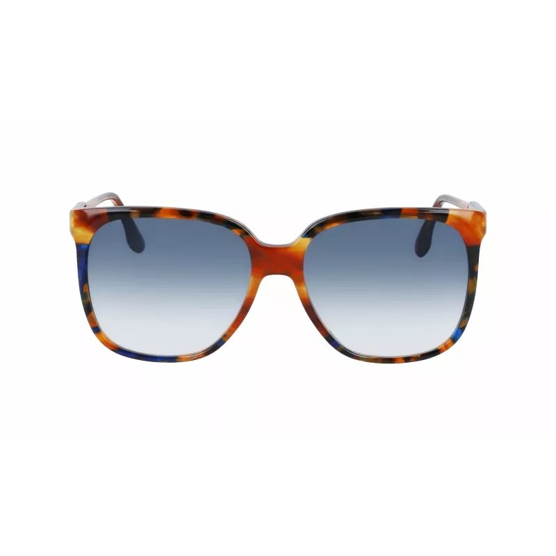 Victoria Beckham VB610SCB-212 Damen-Sonnenbrille Havanna Acetat Butterfly-Fassung Braune Verlaufsgläser 59mm
