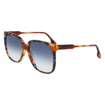 Victoria Beckham VB610SCB-212 Damen-Sonnenbrille Havanna Acetat Butterfly-Fassung Braune Verlaufsgläser 59mm
