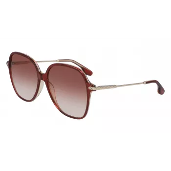 Victoria Beckham VB613S-607 Damen Cat-Eye-Sonnenbrille - Havana/Brown Gradient 59mm