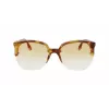 Victoria Beckham VB617S-222 Damen Übergroße Butterfly-Sonnenbrille Havana Acetat Braun Verlauf
