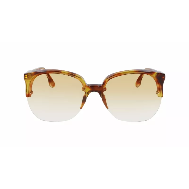 Victoria Beckham VB617S-222 Damen Übergroße Butterfly-Sonnenbrille Havana Acetat Braun Verlauf