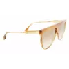 Victoria Beckham VB619S6509774 Damen Aviator Sonnenbrille Gold Rahmen Braun Verlauf Gläser 65mm