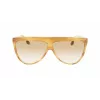 Victoria Beckham VB619S6509774 Damen Aviator Sonnenbrille Gold Rahmen Braun Verlauf Gläser 65mm