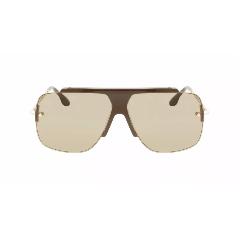 Victoria Beckham VB627S-207 Damen Katzenaugen-Sonnenbrille Havana Braun Verlauf 64mm