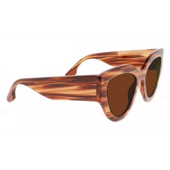 Victoria Beckham VB628S-230 Damen-Sonnenbrille Butterfly Havana Acetat Braun Verlaufsglas 55/21/145 mm