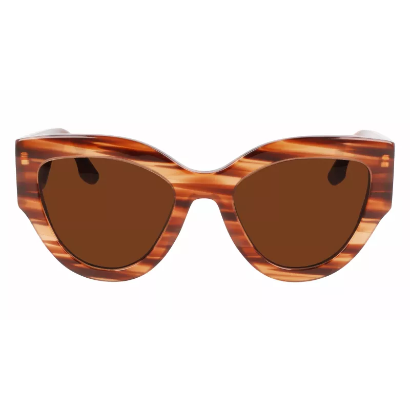 Victoria Beckham VB628S-230 Damen-Sonnenbrille Butterfly Havana Acetat Braun Verlaufsglas 55/21/145 mm