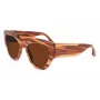 Victoria Beckham VB628S-230 Damen-Sonnenbrille Butterfly Havana Acetat Braun Verlaufsglas 55/21/145 mm
