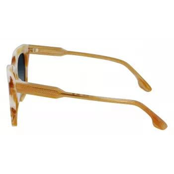 Victoria Beckham VB630S-774 Damen eckige Acetat-Sonnenbrille Havana Braun Verlauf 53mm