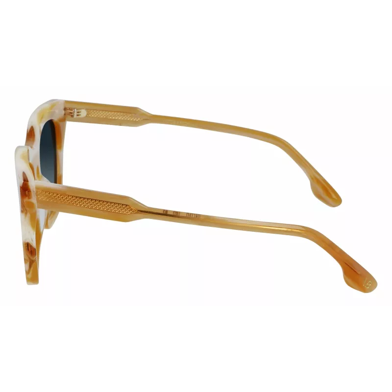Victoria Beckham VB630S-774 Damen eckige Acetat-Sonnenbrille Havana Braun Verlauf 53mm