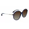 Victoria Beckham VB632S-419 Damen-Sonnenbrille Havana Blue Gradient 58mm