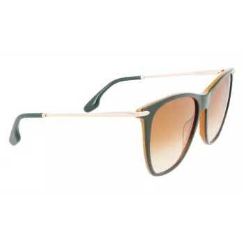 Victoria Beckham VB636S-342 Damen-Sonnenbrille - Havanna-Schildpattrahmen, braune Verlaufsgläser, 58 mm