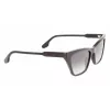 Victoria Beckham VB638S-001 Damen eckige Sonnenbrille Schwarz/Grau 55/17/140 mm