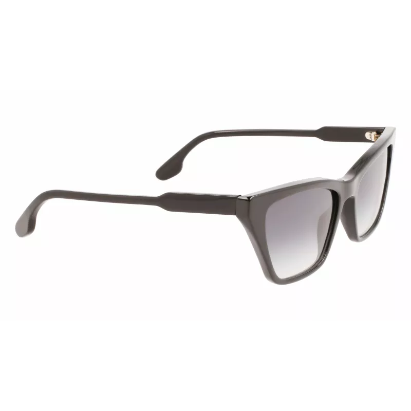 Victoria Beckham VB638S-001 Damen eckige Sonnenbrille Schwarz/Grau 55/17/140 mm
