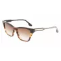 Victoria Beckham VB638S-005 Damen eckige Acetat-Sonnenbrille - Schwarzer Rahmen, grau verlaufende Gläser 55/17/140 mm
