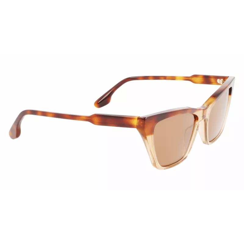Victoria Beckham VB638S-218 Damen-Sonnenbrille Havana Braun Verlauf 55mm