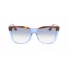 Victoria Beckham VB639S-418 Damen übergroße eckige Sonnenbrille - Dunkelblauer Acetatrahmen mit grauen Gradientengläsern