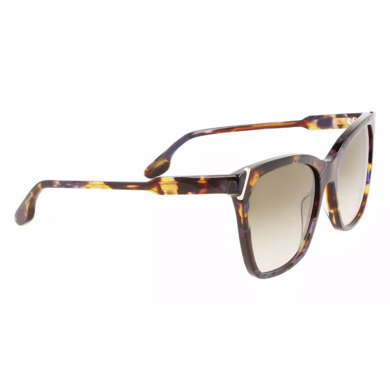 Victoria Beckham VB640S-418 Butterfly Sonnenbrille Blau Verlauf