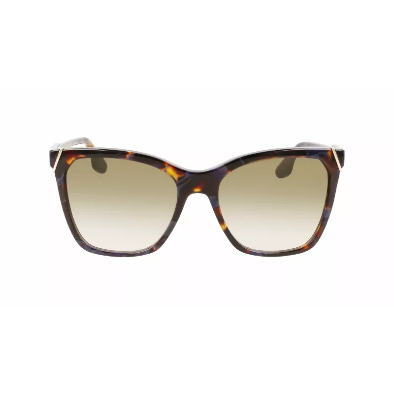 Victoria Beckham VB640S-418 Butterfly Sonnenbrille Blau Verlauf