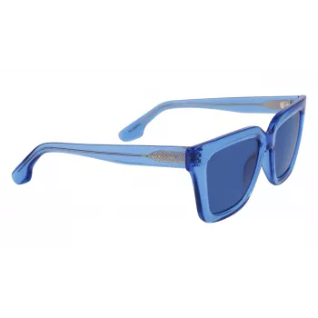 Victoria Beckham VB644S-320 Damen-Sonnenbrille, Dark Havana Acetatrahmen, braunes Gradientenglas, 53 mm
