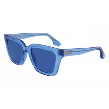 Victoria Beckham VB644S-320 Damen-Sonnenbrille, Dark Havana Acetatrahmen, braunes Gradientenglas, 53 mm