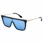 Victoria Beckham VB650S5319003 Damen eckige Acetat-Sonnenbrille, Schwarz/Grau, 53/19/140 mm