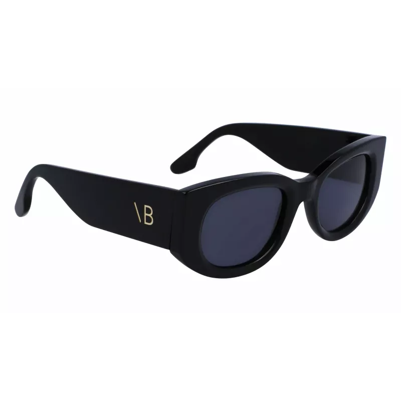 Victoria Beckham VB654S5022001 Damen-Sonnenbrille - Schwarzer Rahmen, graue Gläser, 50 mm