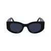 Victoria Beckham VB654S5022001 Damen-Sonnenbrille - Schwarzer Rahmen, graue Gläser, 50 mm