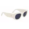 Victoria Beckham VB654S5022103 Damen-Sonnenbrille - Schwarzer Acetat-Rahmen, graue Polycarbonat-Gläser, 50 mm