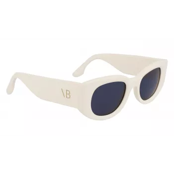 Victoria Beckham VB654S5022103 Damen-Sonnenbrille - Schwarzer Acetat-Rahmen, graue Polycarbonat-Gläser, 50 mm