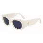 Victoria Beckham VB654S5022103 Damen-Sonnenbrille - Schwarzer Acetat-Rahmen, graue Polycarbonat-Gläser, 50 mm