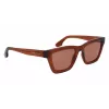Victoria Beckham VB656S-203 Damen-Sonnenbrille - Brauner Havana-Acetat-Rahmen mit braunen Gradientengläsern - 52 mm