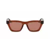 Victoria Beckham VB656S-203 Damen-Sonnenbrille - Brauner Havana-Acetat-Rahmen mit braunen Gradientengläsern - 52 mm