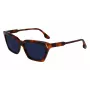 Victoria Beckham VB661S-215 Damen eckige Acetat-Sonnenbrille Havana Braun Verlauf 57mm