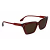 Victoria Beckham VB661S5716610 Damen eckige Acetat-Sonnenbrille - Red Havana 57mm