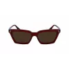 Victoria Beckham VB661S5716610 Damen eckige Acetat-Sonnenbrille - Red Havana 57mm