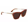 Victoria Beckham VB663S-238 Damen-Sonnenbrille Havana Braun Verlauf 57mm