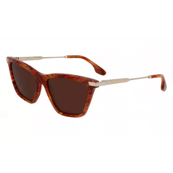 Victoria Beckham VB663S-238 Damen-Sonnenbrille Havana Braun Verlauf 57mm