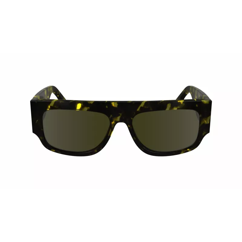 Victoria Beckham VB666S Sonnenbrille Damen Schwarz Acetat Eckiges Gestell Graue Gläser 55mm