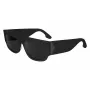 Victoria Beckham VB666S5516001 Damen eckige Sonnenbrille - Schwarzer Acetatrahmen, schwarze Polycarbonatgläser, 55/16/145 mm