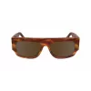 Victoria Beckham VB666S5516223 Damen eckige Sonnenbrille - Braun Havana Acetatrahmen mit braunen Gradientengläsern - 55/16/145 mm