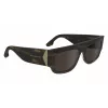 Victoria Beckham VB666S5516321 Damen Übergroße Eckige Sonnenbrille Havana Braun Verlauf 55mm