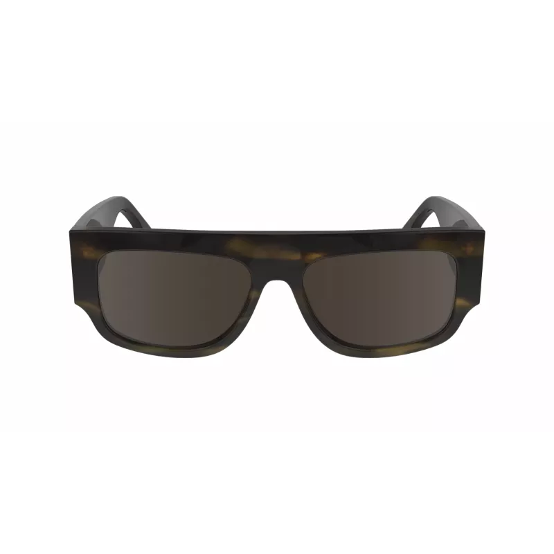 Victoria Beckham VB666S5516321 Damen Übergroße Eckige Sonnenbrille Havana Braun Verlauf 55mm