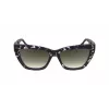 Victoria Beckham VB668S5516010 Damen eckige Sonnenbrille - Schwarzer Acetatrahmen, graue CR-39-Gläser, 55 mm