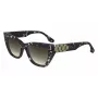 Victoria Beckham VB668S5516010 Damen eckige Sonnenbrille - Schwarzer Acetatrahmen, graue CR-39-Gläser, 55 mm